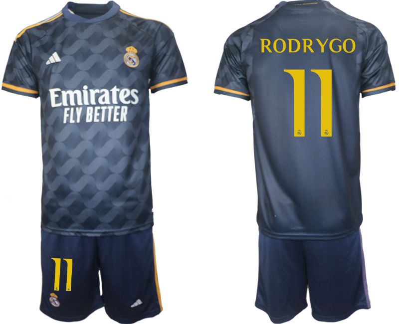 Men 2023-2024 Club Real Madrid away blue 11 Soccer Jersey